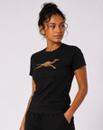 Black cotton t-shirt women