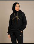 Women's Tracksuit - Black & Gold