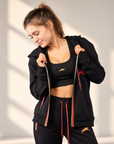 Women's Tracksuit – Black & Red