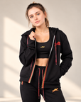Women's Tracksuit – Black & Red