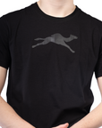 Black cotton t-shirt men - GYMCAMEL