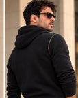Men's Hoodie - Black & Gold