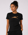 Black cotton t-shirt women