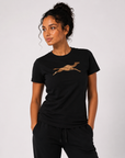Black cotton t-shirt women