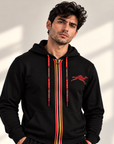 Men's Hoodie – Black & Red