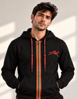 Men's Hoodie – Black & Red
