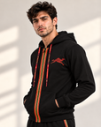Men's Hoodie – Black & Red