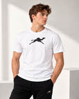 Men’s Cotton T-Shirt – White &amp; Black