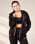 Women's Tracksuit – Black & Red