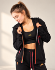 Women's Tracksuit – Black & Red