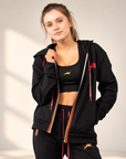Women's Tracksuit – Black & Red