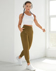 Olive leggings and bra set - GYMCAMEL