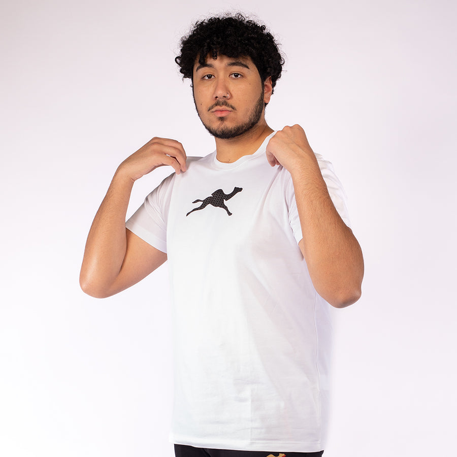 White cotton t-shirts men - GYMCAMEL