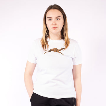 White cotton t-shirt women - GYMCAMEL