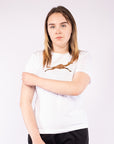 White cotton t-shirt women - GYMCAMEL