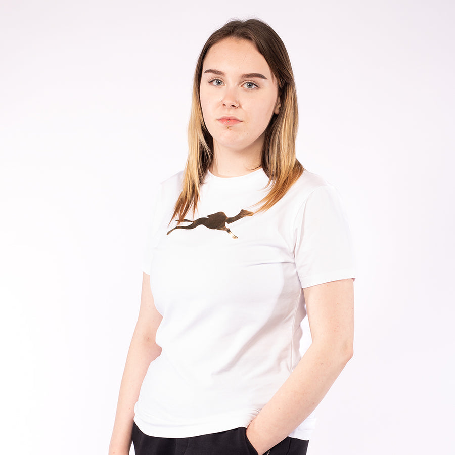 White cotton t-shirt women - GYMCAMEL