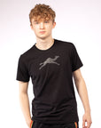 Black cotton t-shirt men - GYMCAMEL