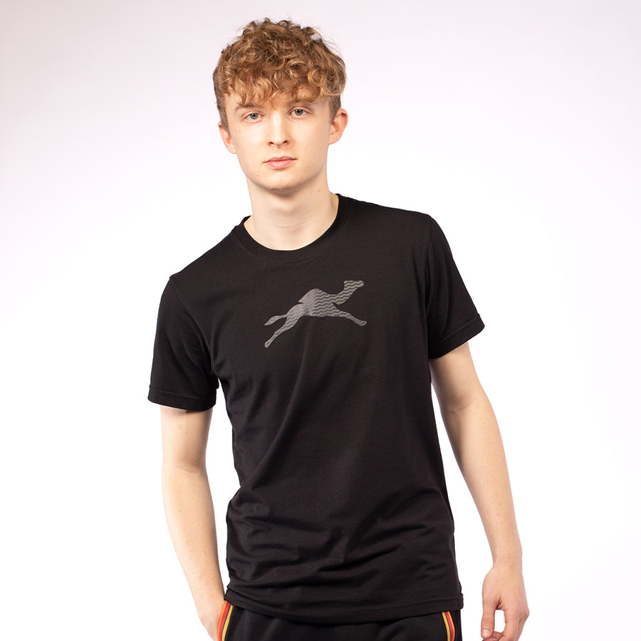 Denny Marl LS T-Shirt Black Marl - Mens Clothing from Attic Clothing UK