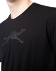 Black cotton t-shirt men - GYMCAMEL