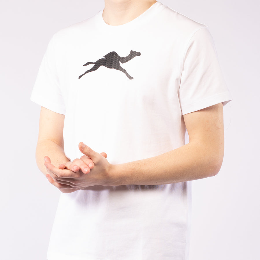 White cotton t-shirts men - GYMCAMEL