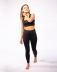 Black Leggings and Bra Set - GYMCAMEL